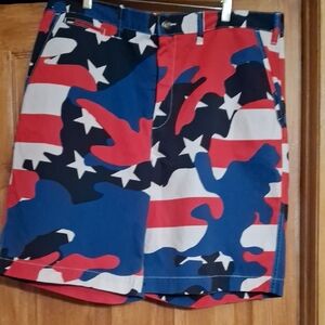 Polo by Ralph Lauren Red, White, and Blue Camo Shorts